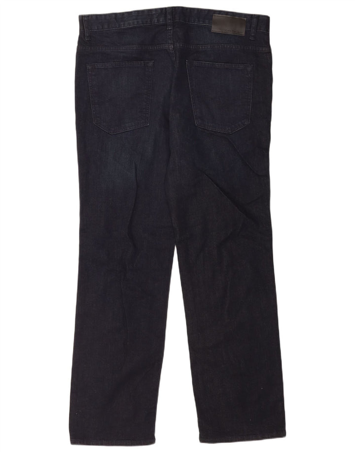 Calvin Klein Herren Straight Jeans W36 L32 Marineblau Baumwolle