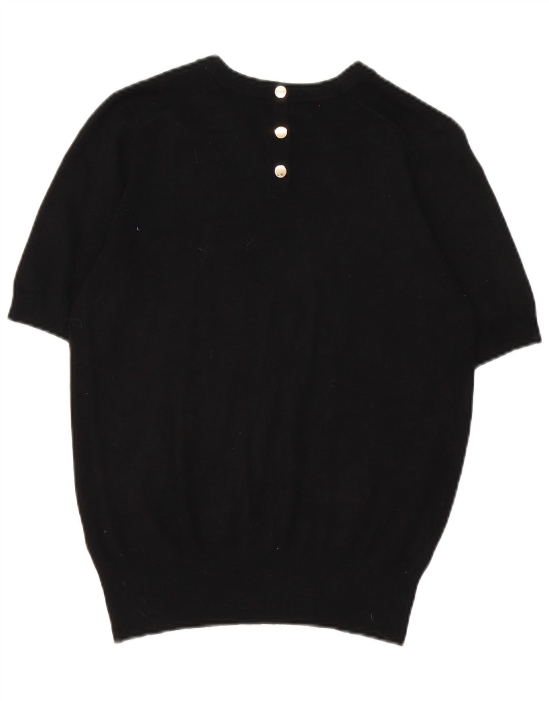 Zara Damen T-Shirt Top UK 14 Medium Schwarz