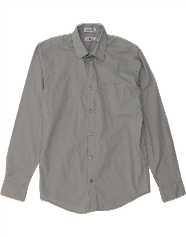 IZOD Boys Shirt 15-16 Years XL Grey Cotton Vintage Izod and Second-Hand Izod from Messina Hembry 