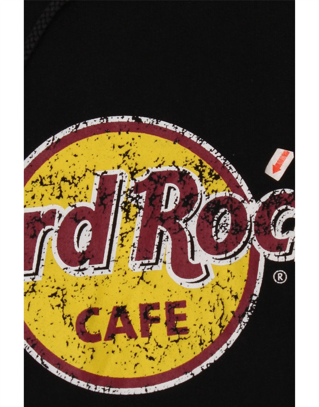HARD ROCK CAFE Herren-Kapuzenpullover mit Wiener Grafik, groß, aus schwarzer Baumwolle