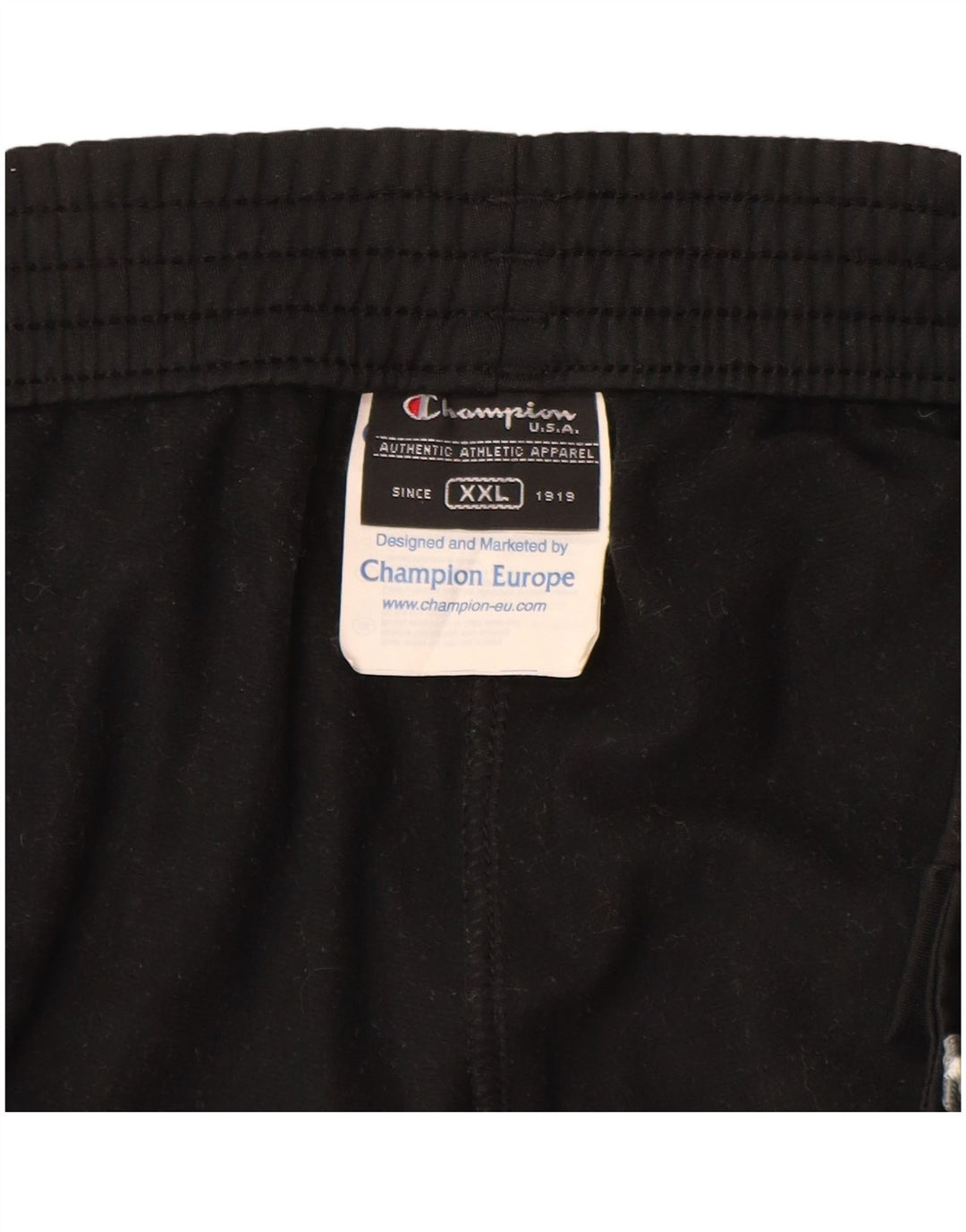 CHAMPION Herren-Trainingshose 2XL, schwarzes Polyester