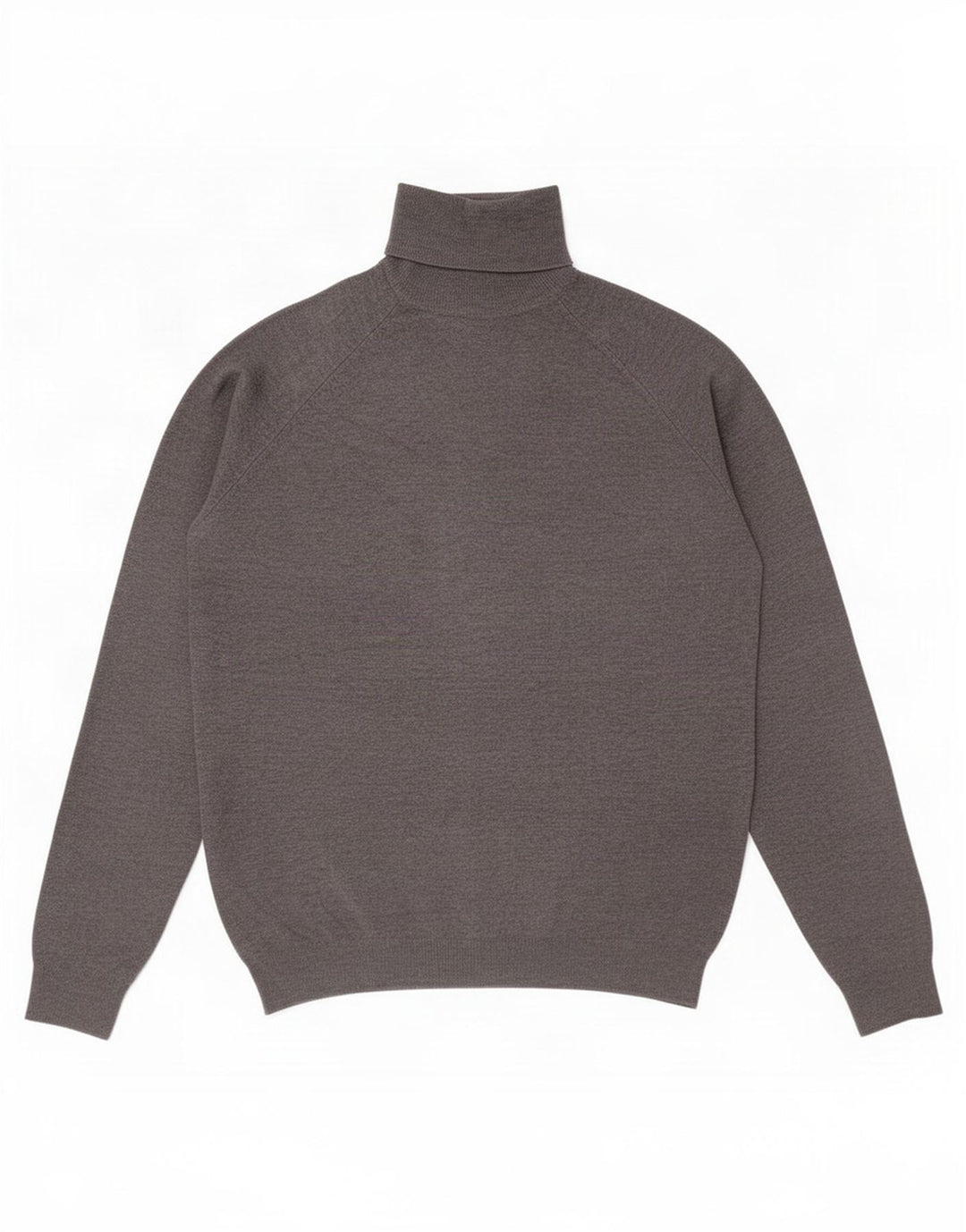 Rollkragenpullover für Herren von Zara, mittelgraue Viskose