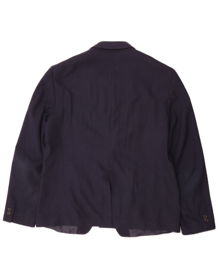 Zara Herren 1-Knopf-Blazerjacke EU 54 XL Marineblau