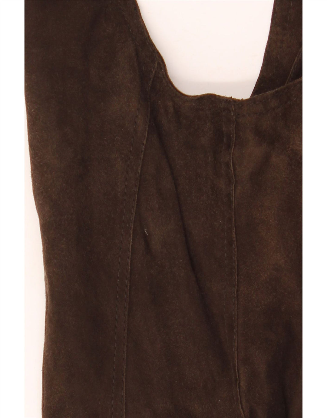 Marc O'Polo Damen Wildlederweste EU 38 Mittelbraunes Leder