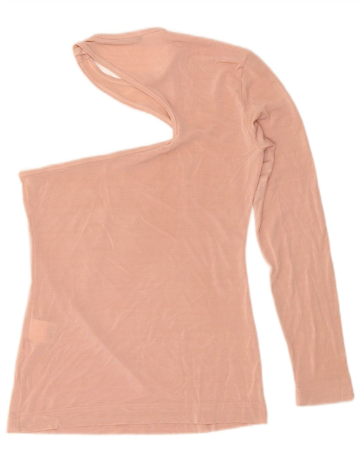 Dolce & Gabbana Damen One-Shoulder-Top IT 42 Mittelrosa Viskose