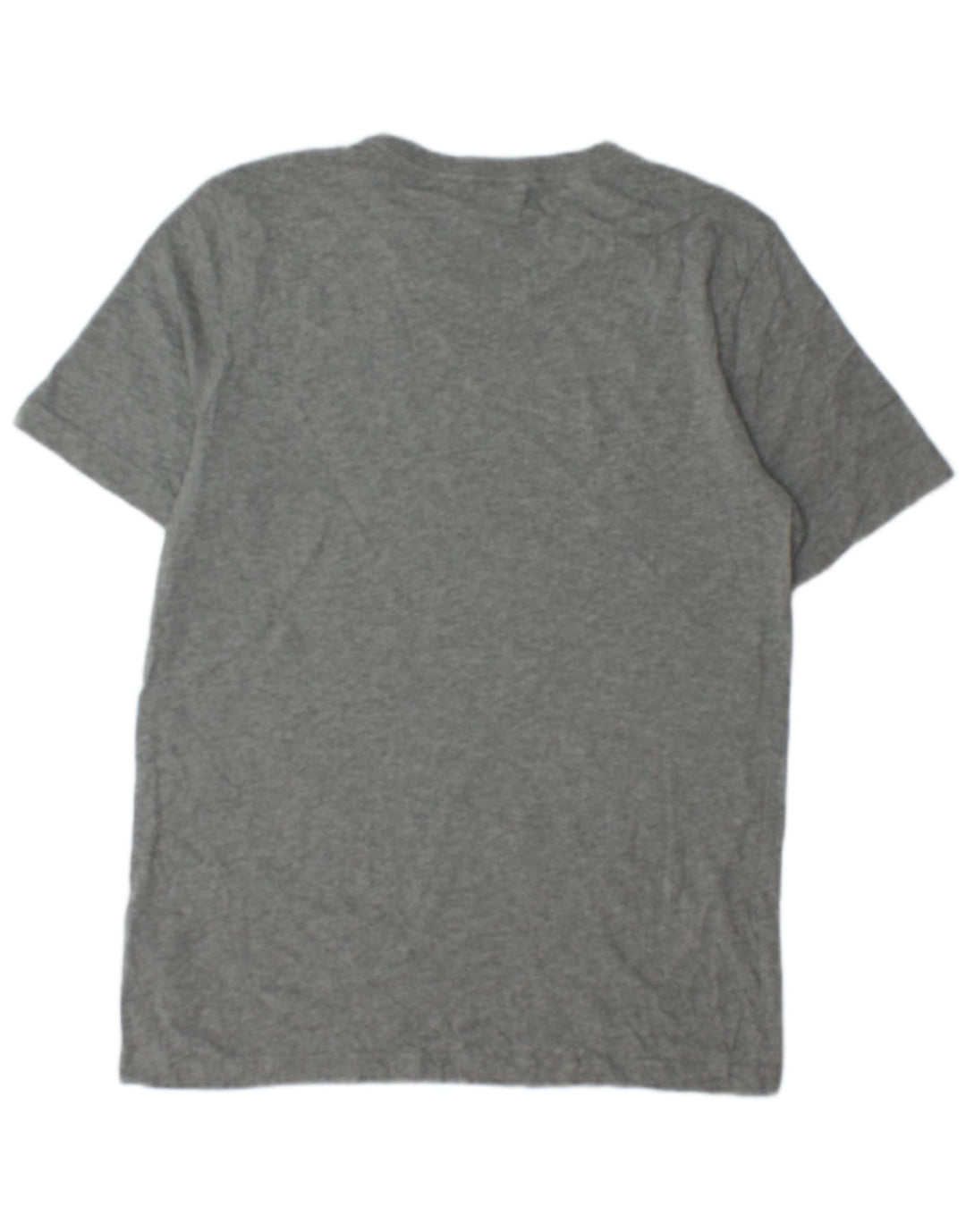Puma Herren Grafik-T-Shirt-Oberteil aus mittelgrau gesprenkelter Baumwolle