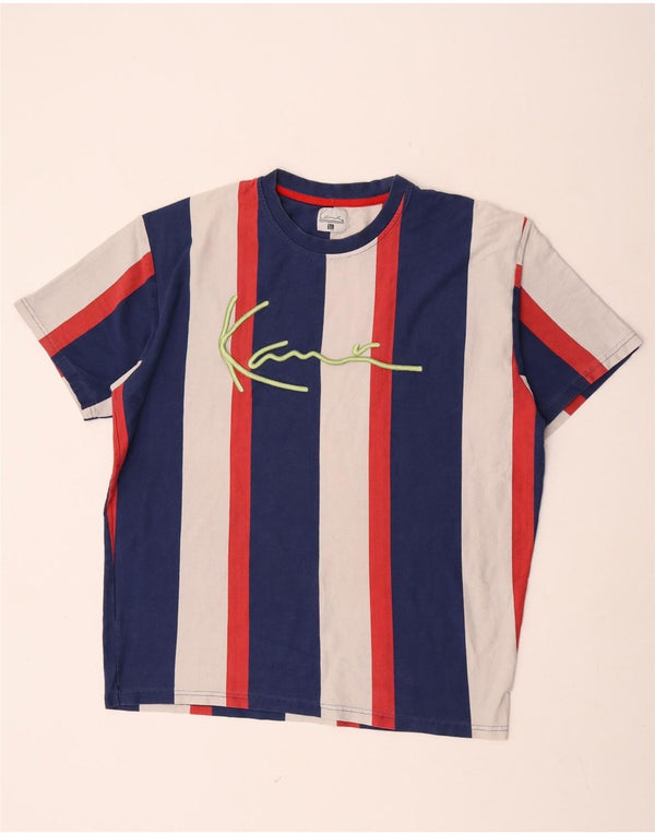 Karl Kani Herren Grafik T-Shirt Top XL Mehrfarbig gestreift