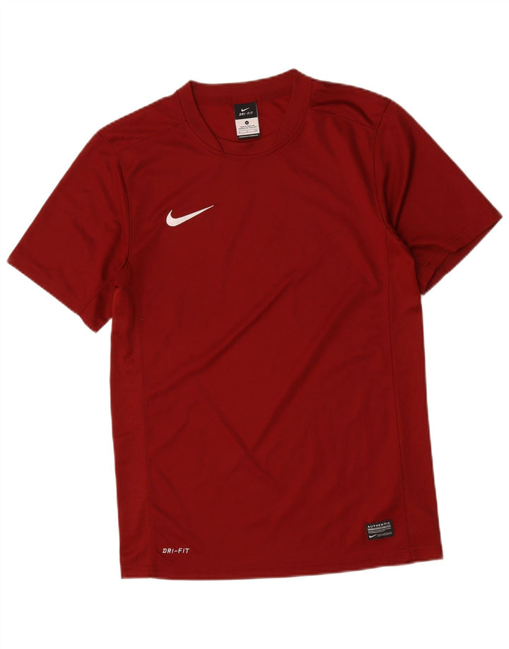 Nike Herren-T-Shirt mit Dri-Fit-Grafik, Größe S, Burgunderrot, Polyester
