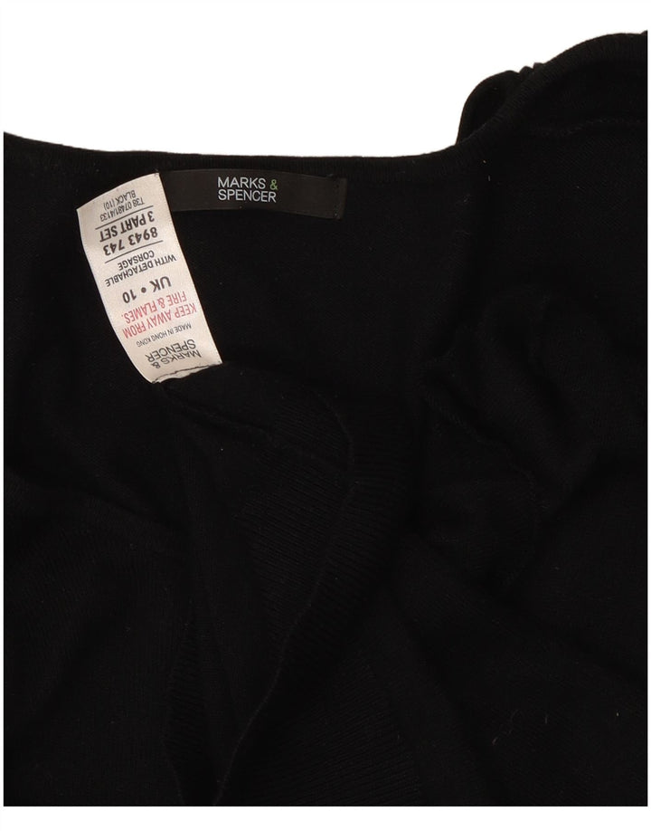 Marks & Spencer Damen-Pullover mit U-Boot-Ausschnitt, Gr. 10, Schwarz