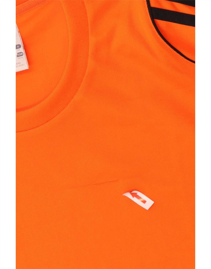 Adidas Herren Climalite T-Shirt Top Mittelorange Polyester