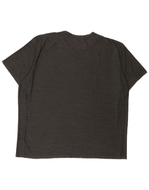 Nike Herren Dri Fit T-Shirt Top 2XL Grau geflecktes Polyester