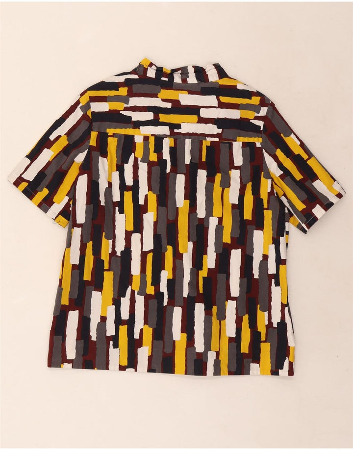 Cos Kurzarm-Hemdbluse für Damen, EU 38, mittelgroß, mehrfarbig, geometrisch