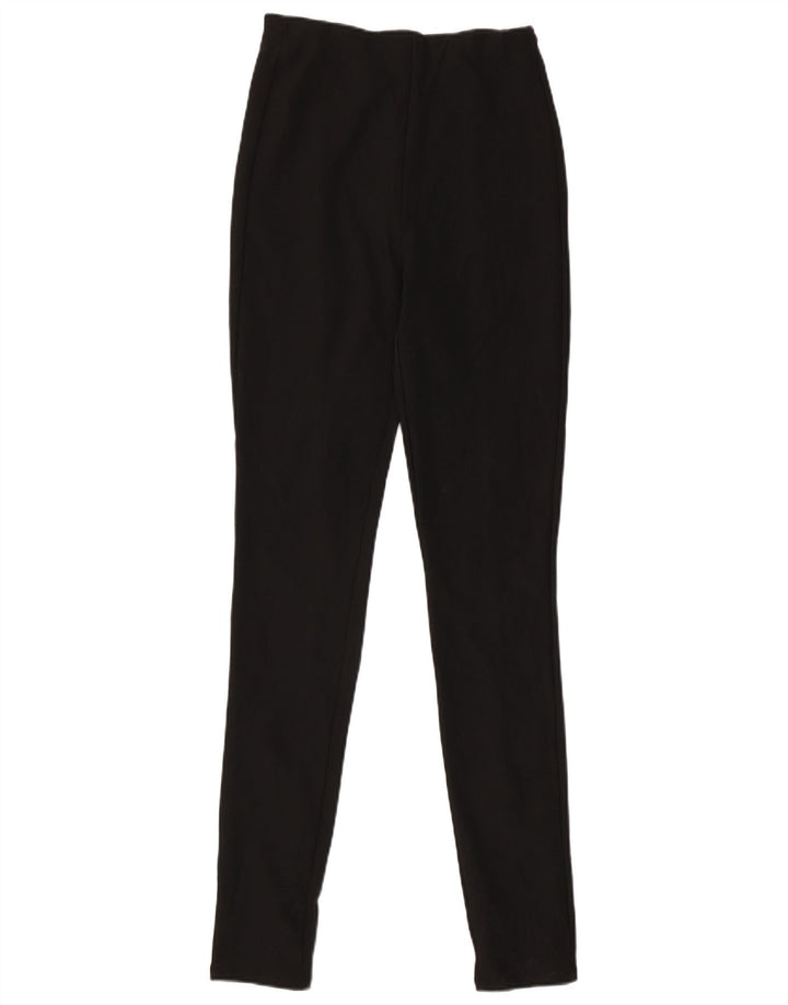 Zara Damen Leggings UK 16 Large Schwarz Polyester