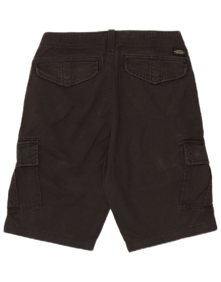 Superdry Herren Cargoshorts W30 Mittelschwarze Baumwolle