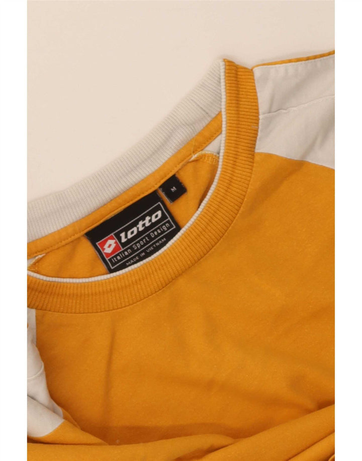 Lotto Herren-T-Shirt-Oberteil, Mittelgelb, Farbblock