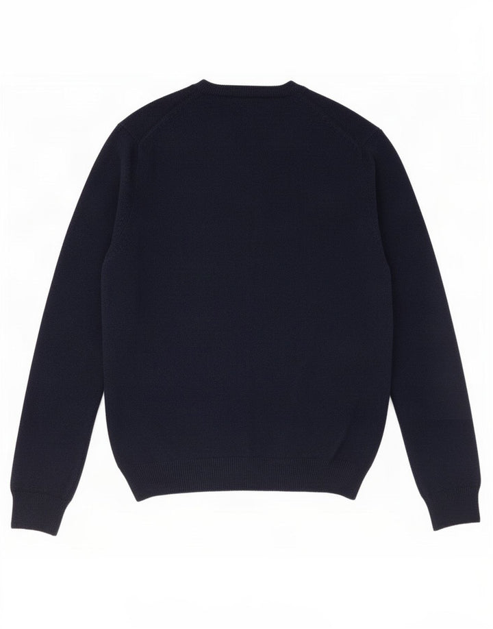 Marks & Spencer Herren-Pullover mit V-Ausschnitt, groß, marineblaue Wolle