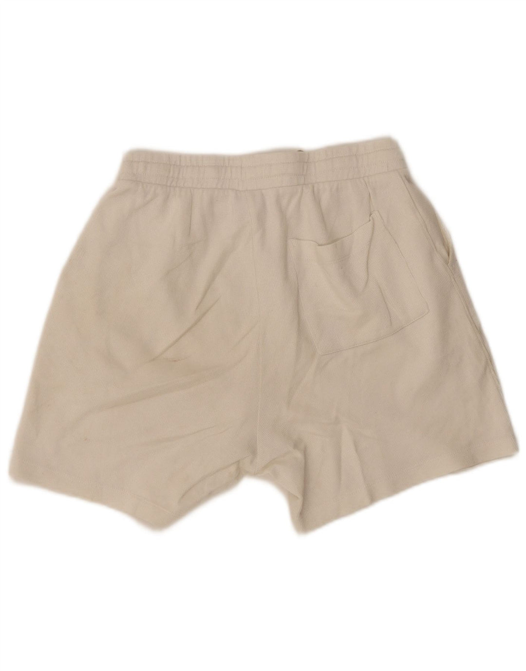 Zara Herren-Sportshorts, Größe S, weiße Baumwolle