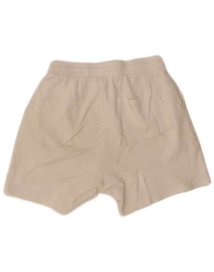 Zara Herren-Sportshorts, Größe S, weiße Baumwolle