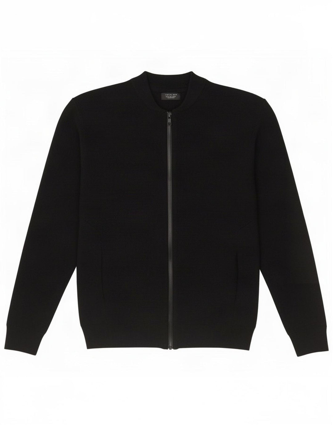 Zara Herren-Strickjacke, groß, aus schwarzer Baumwolle
