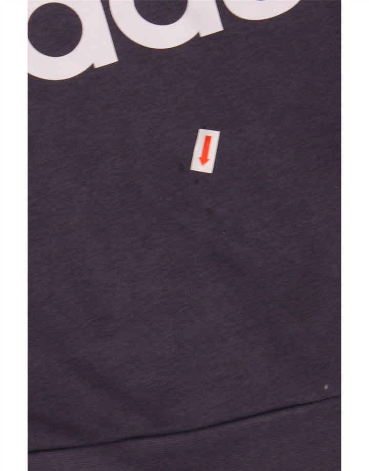 ADIDAS Grafik-Sweatshirt für Jungen, 13–14 Jahre, marineblaue Baumwolle