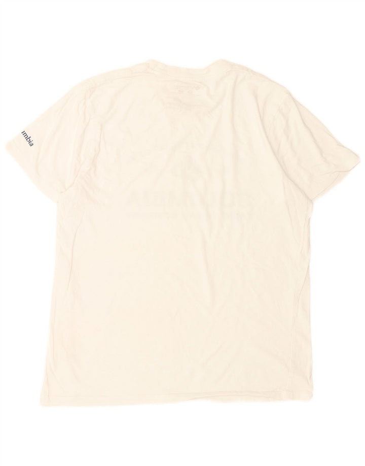 Columbia Herren-T-Shirt mit Grafik, mittelweiße Baumwolle