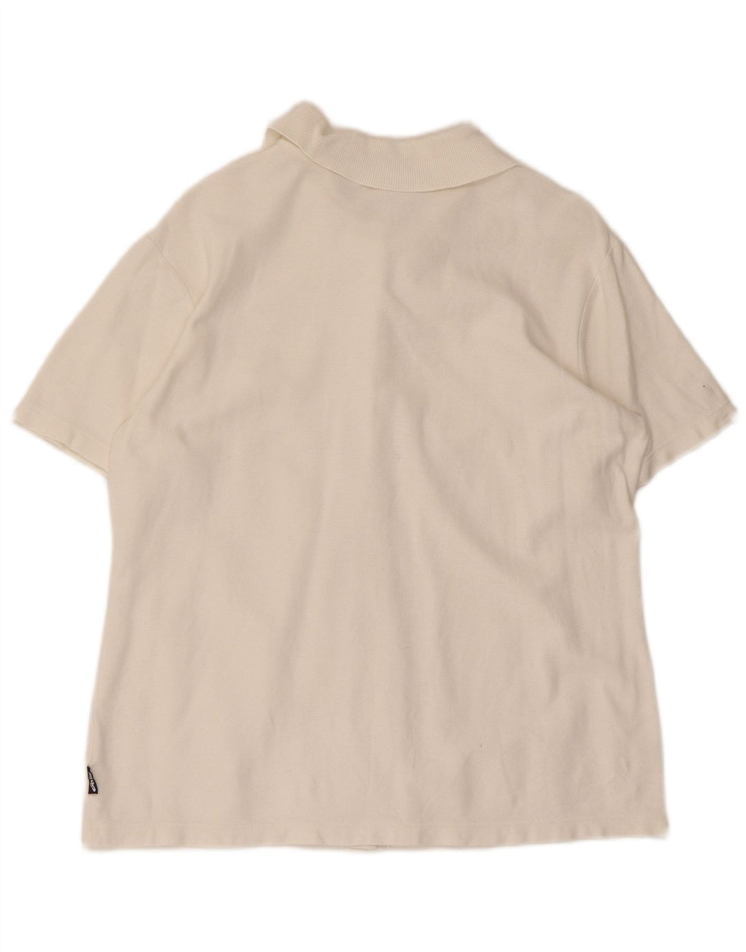 Asics Damen Kurzarmshirt UK 16 Large Weiße Baumwolle