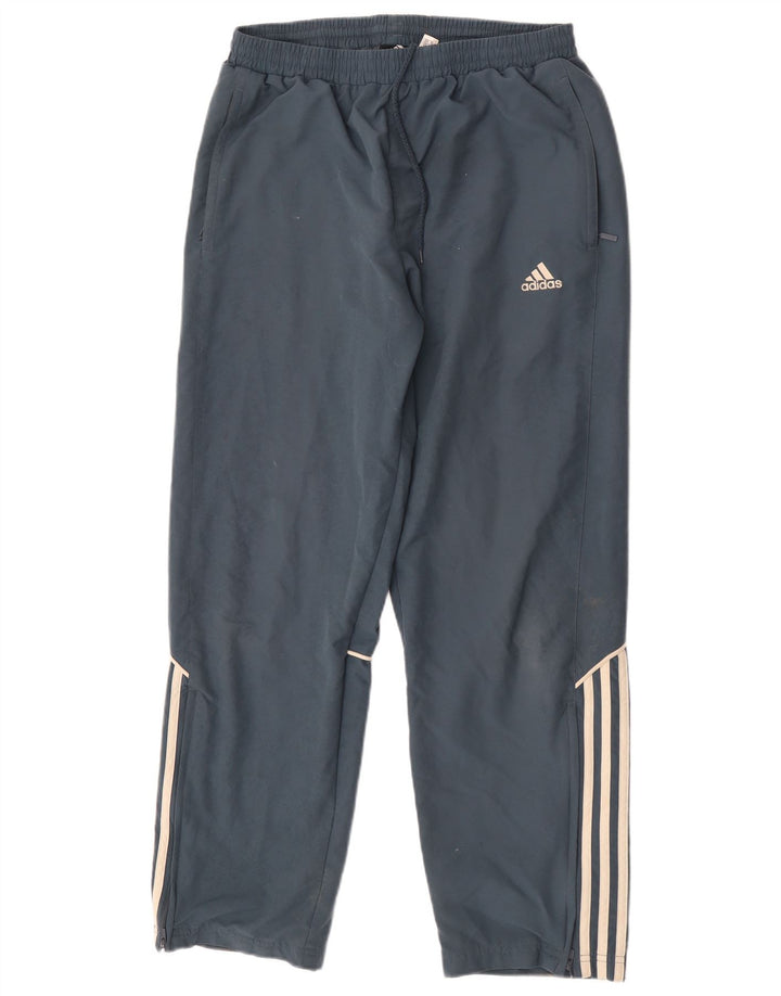 Adidas Herren-Trainingshose aus mittelblauem Polyester