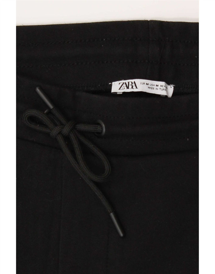 Zara Herren-Sportshorts, mittelgroß, schwarze Baumwolle