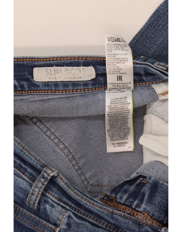 MARKS & SPENCER Damen Bootcut-Jeans mit normaler Passform, UK 10, Größe S, W30, L30, Blau