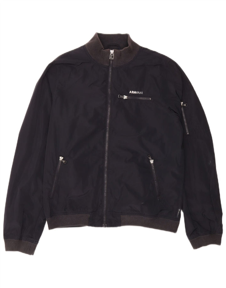 ARMANI JUNIOR Bomberjacke für Jungen, 15–16 Jahre, marineblaues Polyester