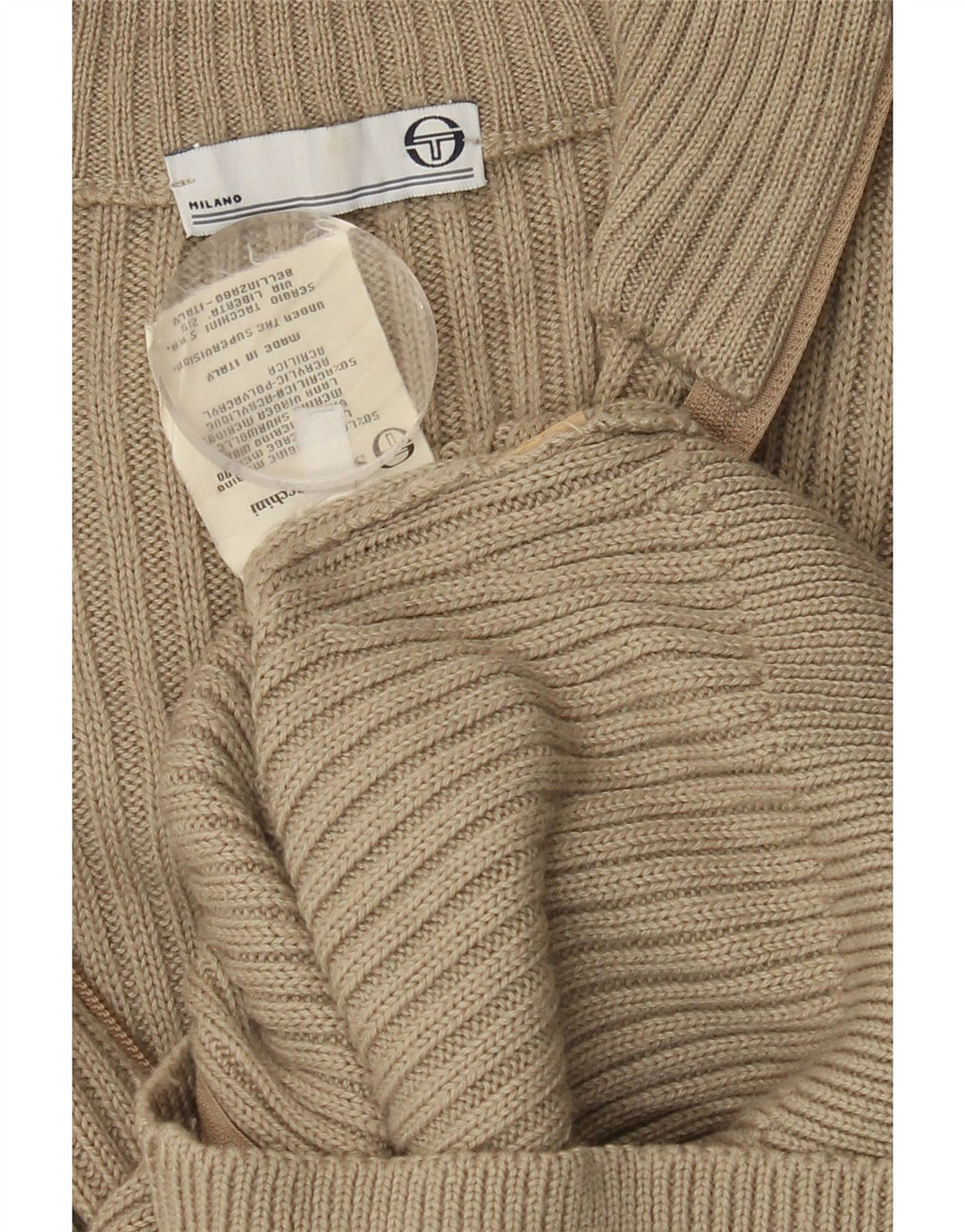 SERGIO TACCHINI Womens Cardigan Sweater UK 12 Medium Grey Wool