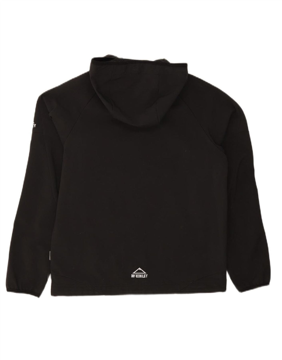 MC KINLEY Girls Hooded Tracksuit Top Jacket 13-14 Years Black Polyester