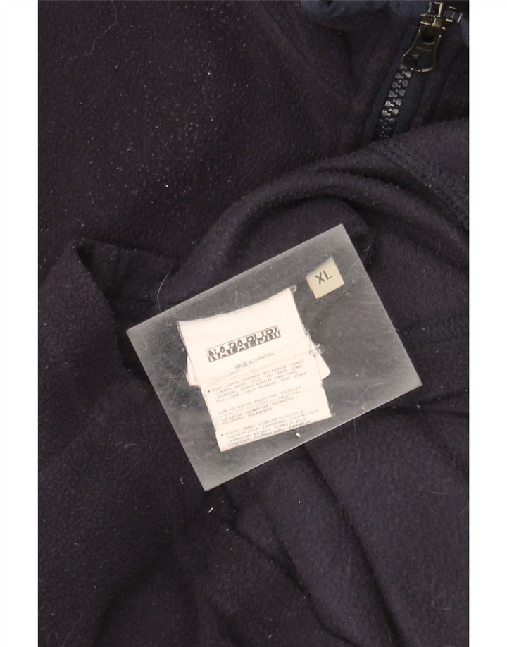 Napapijri Herren Fleecejacke UK 42 XL Marineblau Polyester