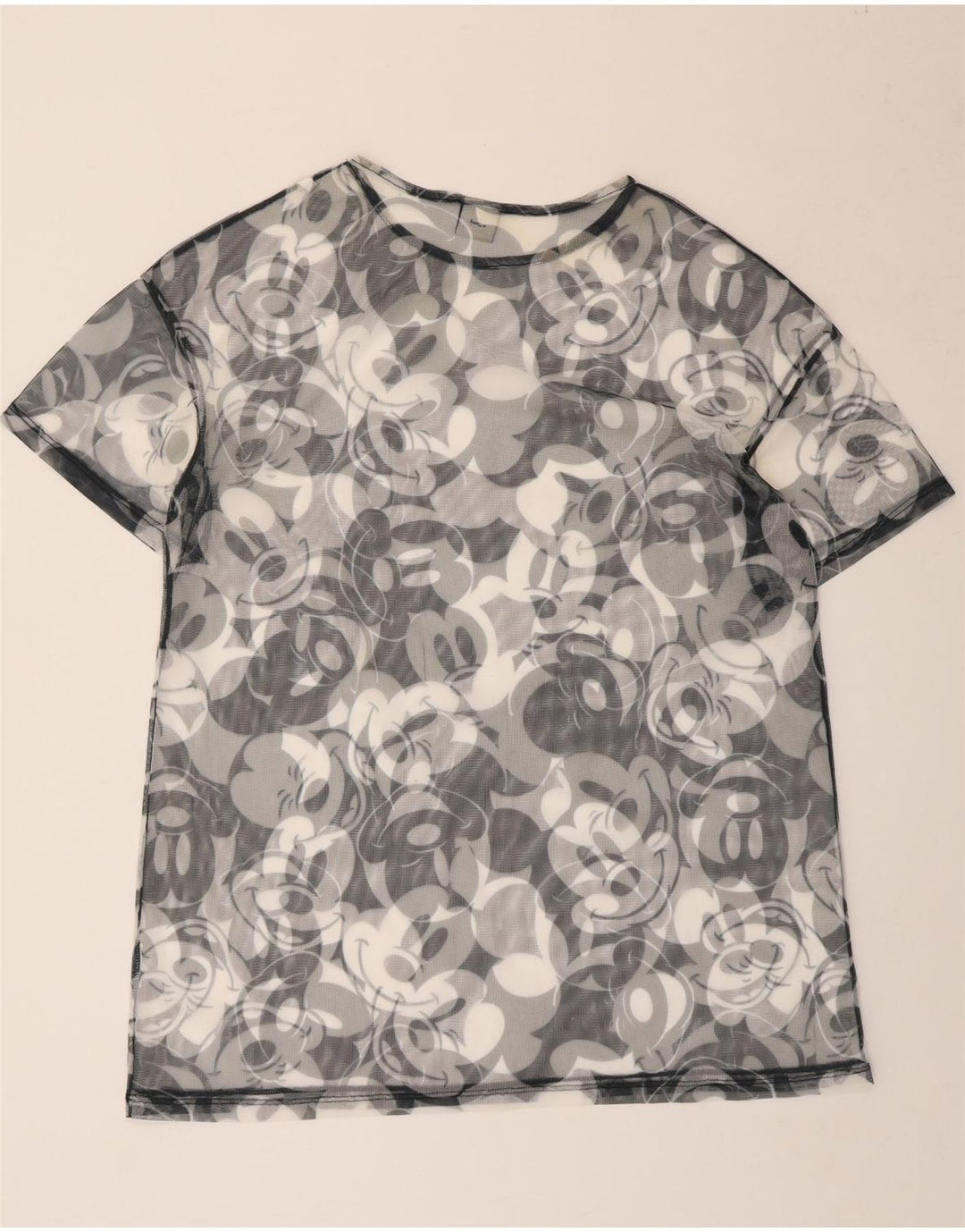 Disney Herren-T-Shirt mit Mickey-Mouse-Grafik, Größe L, Grau