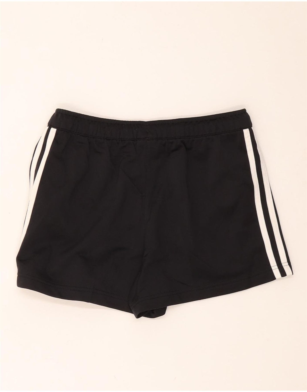 ADIDAS Damen Sportshorts UK 10 Small Schwarz Polyester