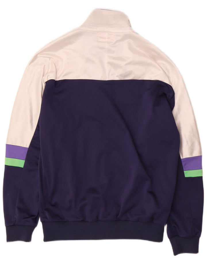 Asics Damen-Trainingsanzug, IT 46, groß, marineblau, Colourblock-Polyamid