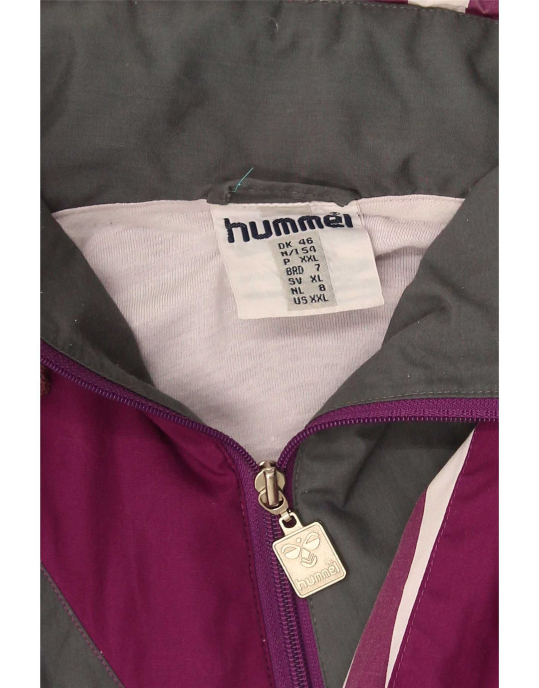 Hummel Herren Pullover Graphic Trainingsanzug Top Jacke 2XL Lila Farbblock