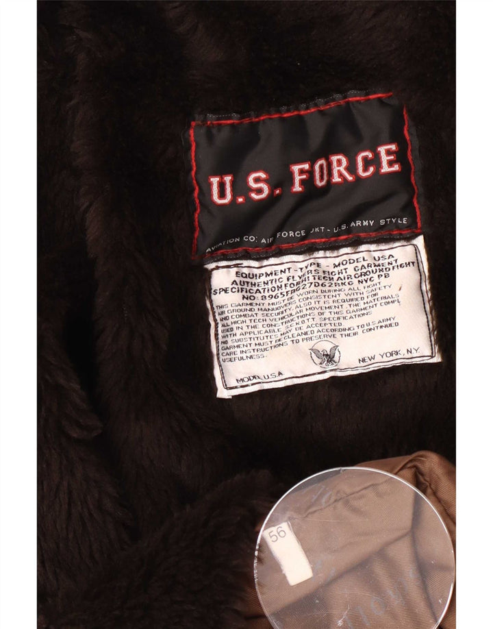 U.S. Air Force Herren Flugfliegerjacke UK 42 XL Braun