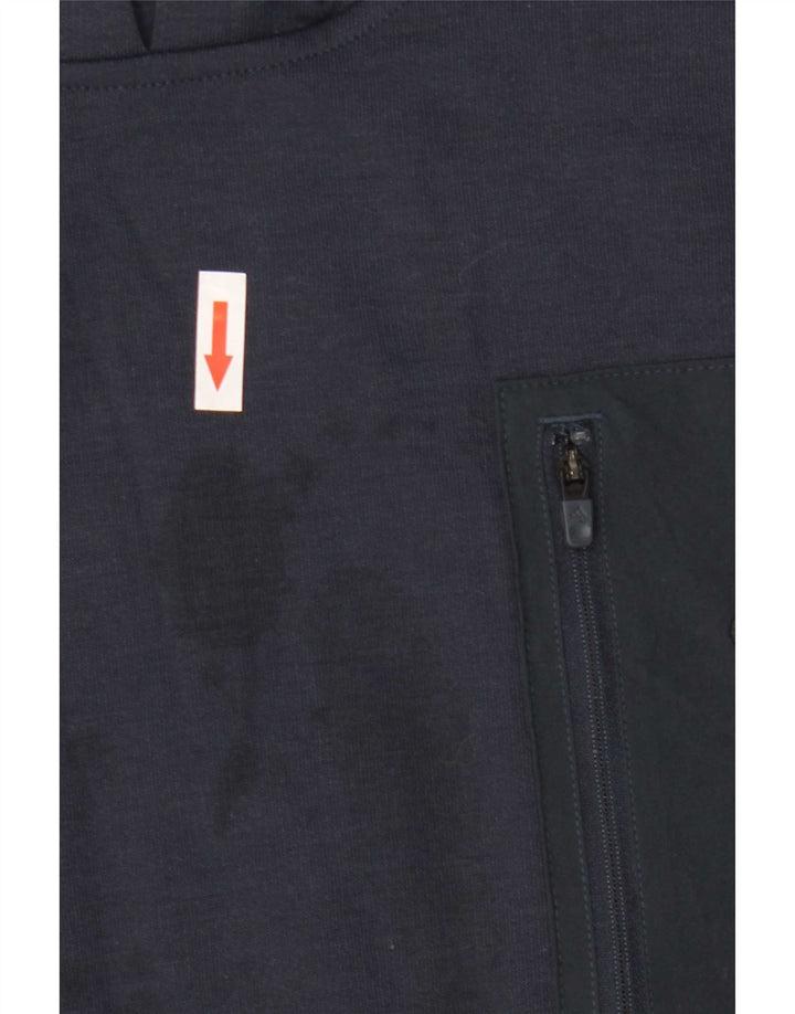 Adidas Herren Kapuzenpullover XL Marineblau Polyester