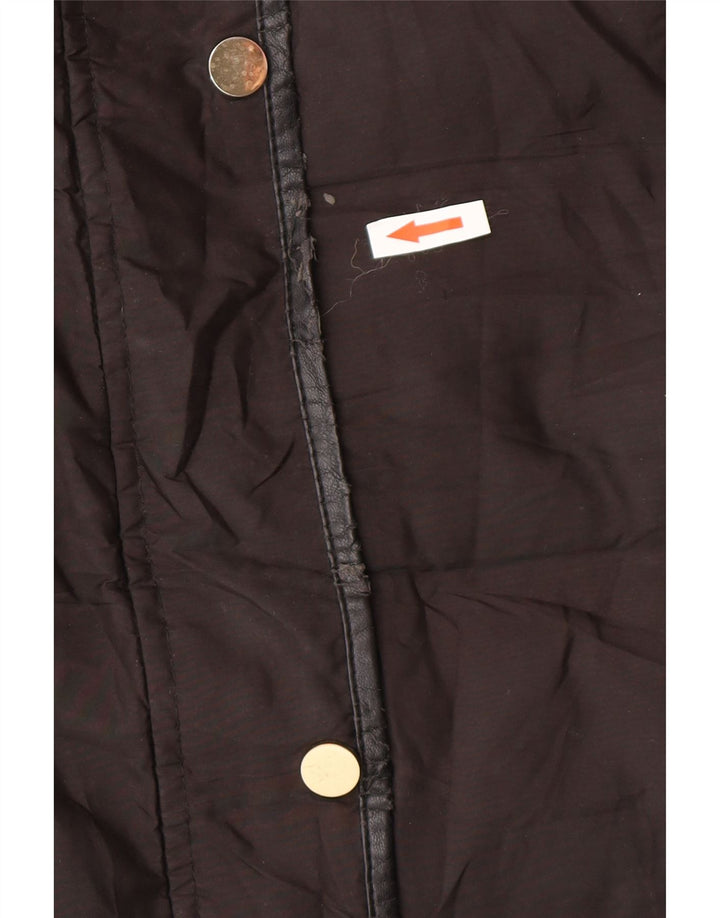 Zara Damen-Kapuzenjacke, wattiert, UK 16, Größe L, Schwarz, Polyester, Winter