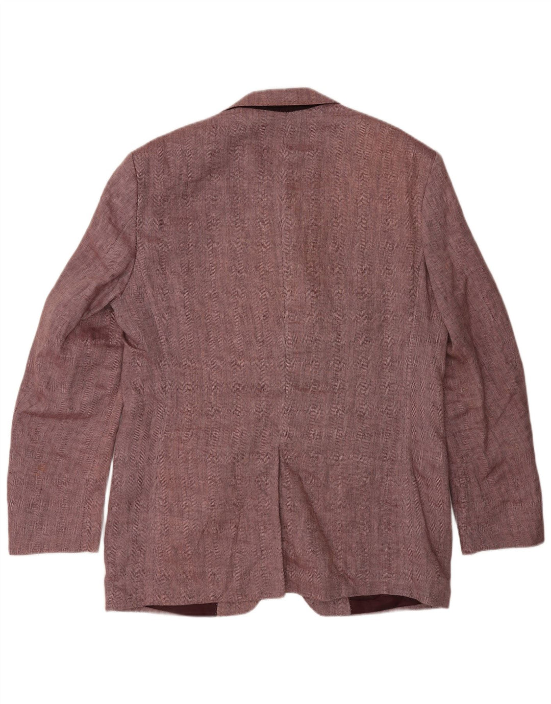 Marks & Spencer Herren-Blazer mit 2 Knöpfen, UK 40, mittelrosa, Fischgrätenmuster