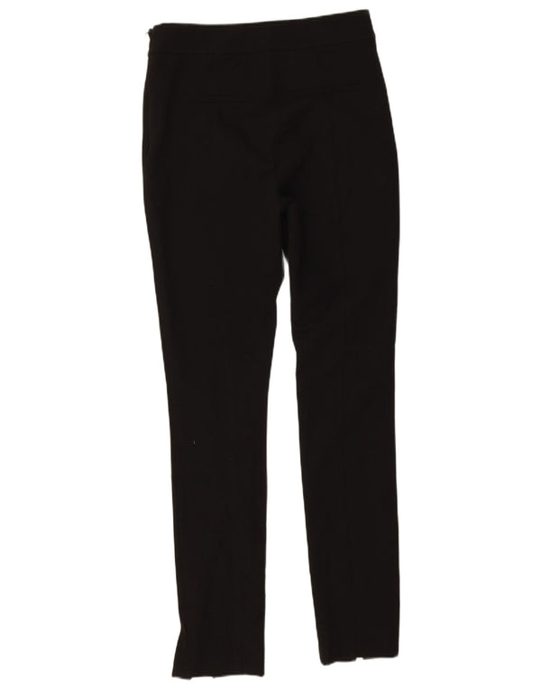 Reiss Damen Slim Casual Hose UK 10 Small W28 L30 Schwarz Polyester
