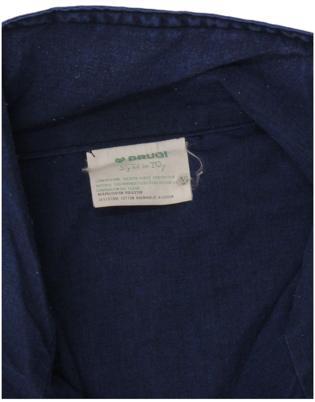 Brugi Herren Bomberjacke UK 40 Large Blau Colourblock Polyester