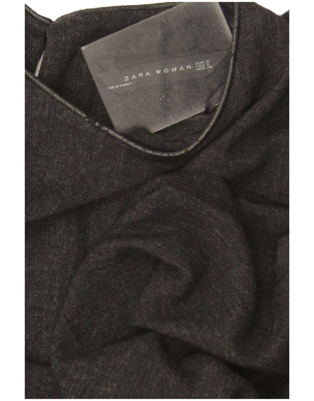 Langärmliges A-Linien-Kleid von Zara für Damen, Gr. 10, Größe S, Grau