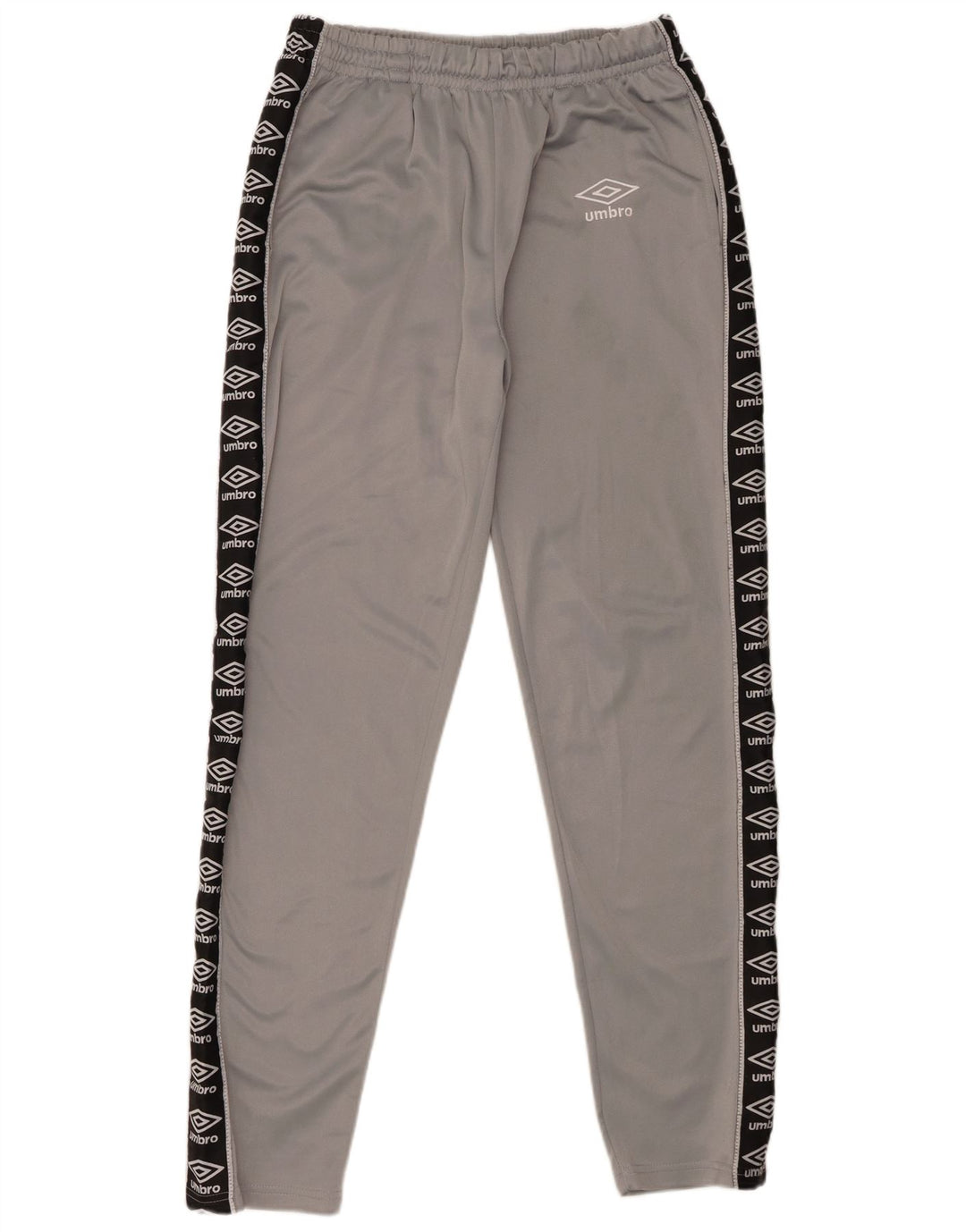 Umbro Herren-Trainingshose mit Grafik, groß, graues Farbblock-Polyester