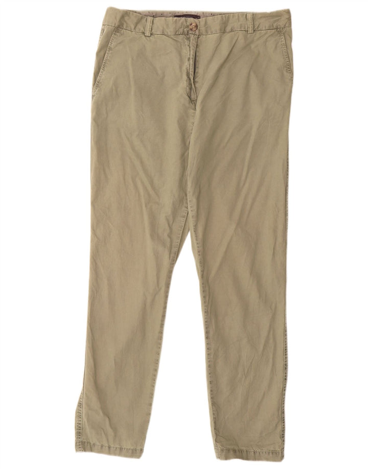 MARKS & SPENCER Damen Slim Chino-Hose UK 12 Medium W30 L28 Khaki