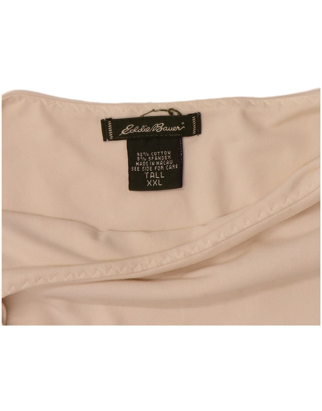 EDDIE BAUER Womens Tall Cami Top UK 18 XL Off White Baumwolle