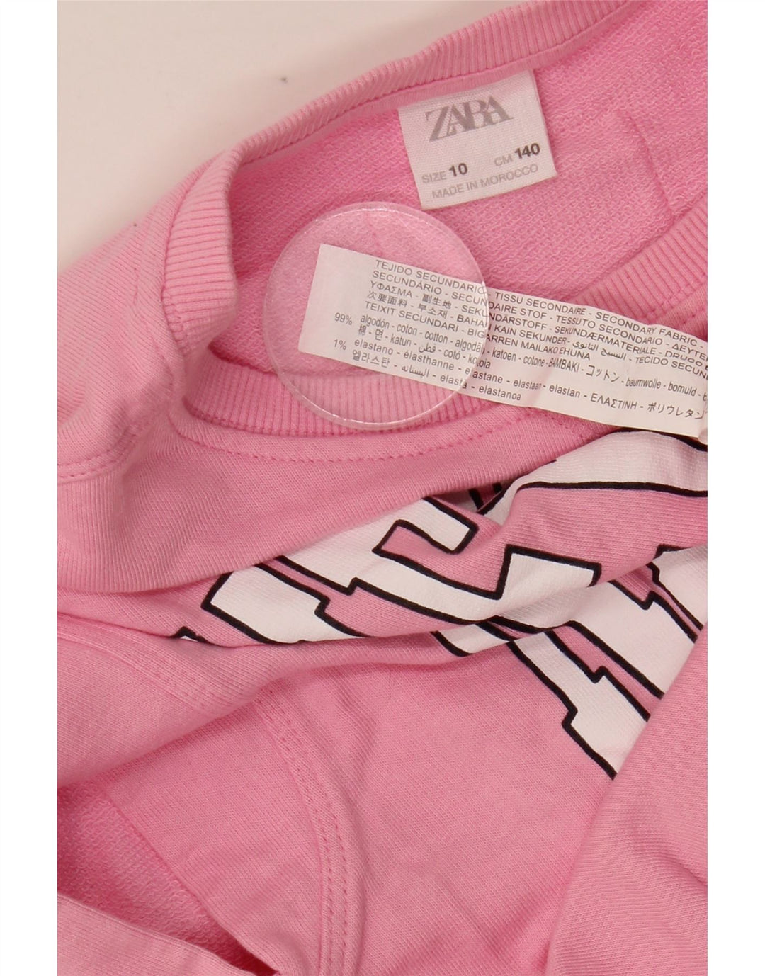 ZARA Mädchen New York City ärmelloses T-Shirt mit Grafik, 9–10 Jahre, Rosa