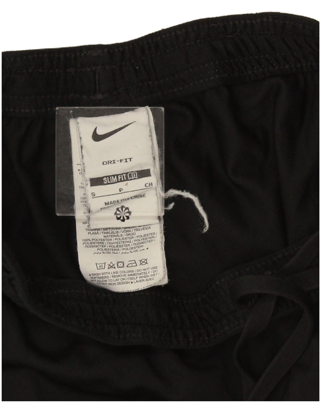 Nike Herren Dri Fit Slim Trainingshose, Größe S, Schwarz, Farbblock-Polyester