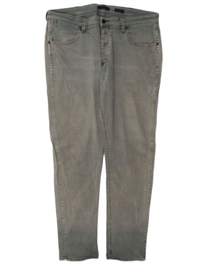 Wrangler Herren Tapered Jeans W36 L30 Graue Baumwolle